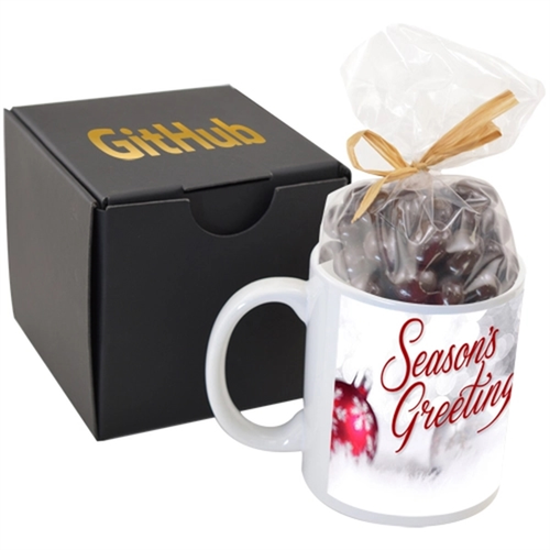Main photo of Premium Gift Box With Mug & Dk Chocolate Espresso Beans
