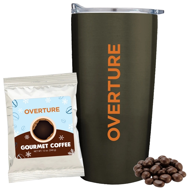 Titanium color option for Insulated Straight Tumbler Gift Set Brew Tiful Day   Holiday