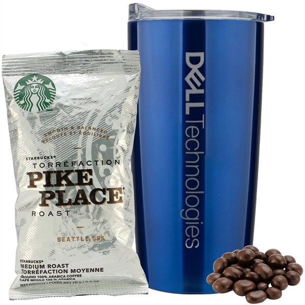 Blue color option for 20 Oz Insulated Straight Tumbler Gift Set   Morning Jolt