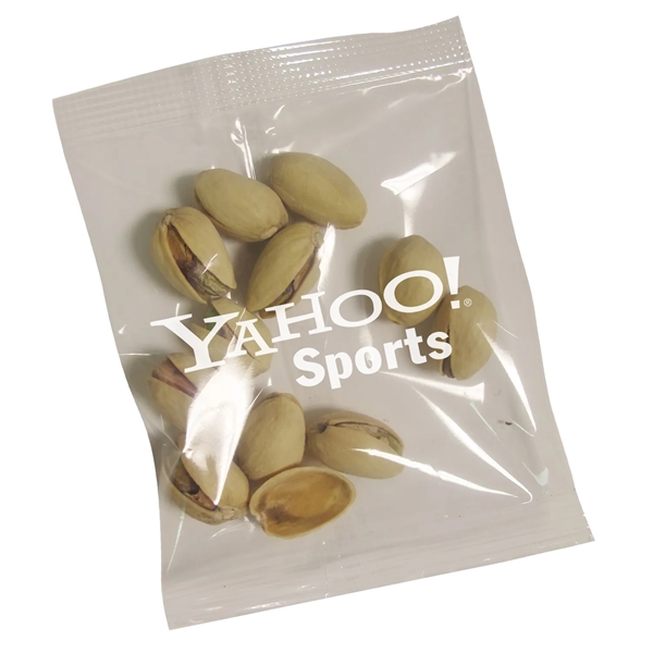 White-Clear color option for 1/2oz. Jumbo Salted Pistachio Snack Pack