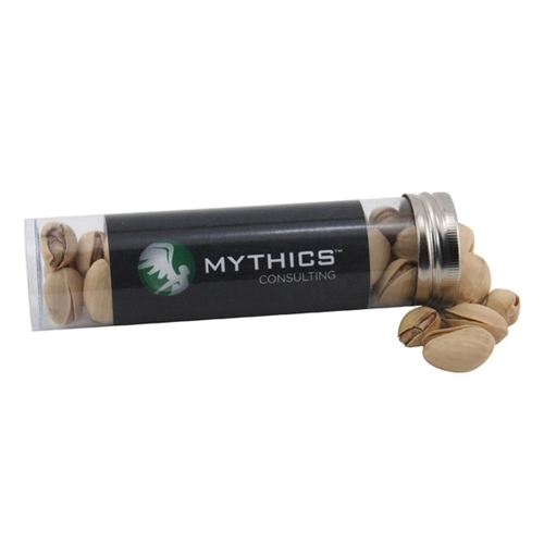 Main photo of Pistachios In A 5 " Plastic Tube With Metal Cap