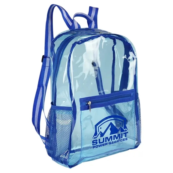 Clear Blue color option for Diamond Clear Tpu Backpack