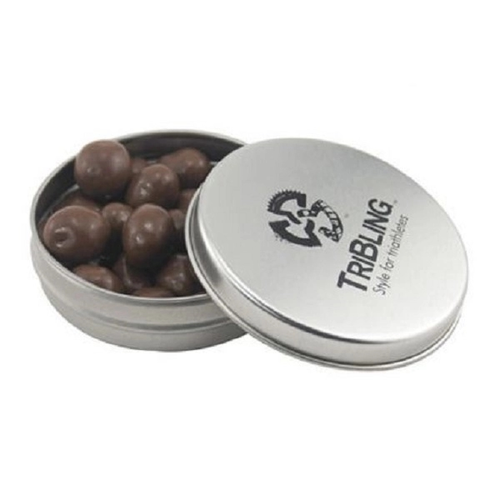 Main photo of Round Tin With Chocolate Peanuts