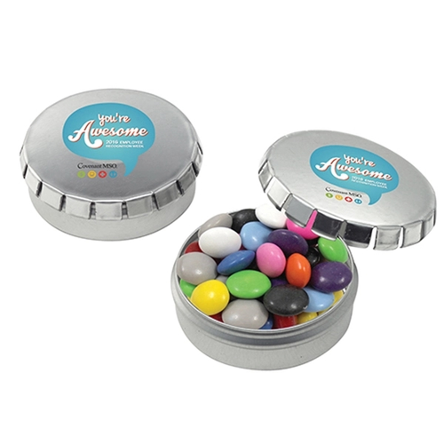 Main photo of Push Top Tin With Chocolate Buttons