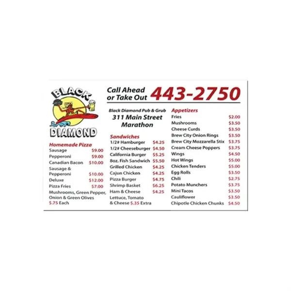 Multi Color color option for Custom Schedule Magnet  20mil