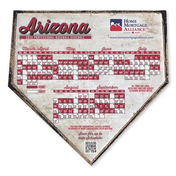 Multi Color color option for Baseball Schedule