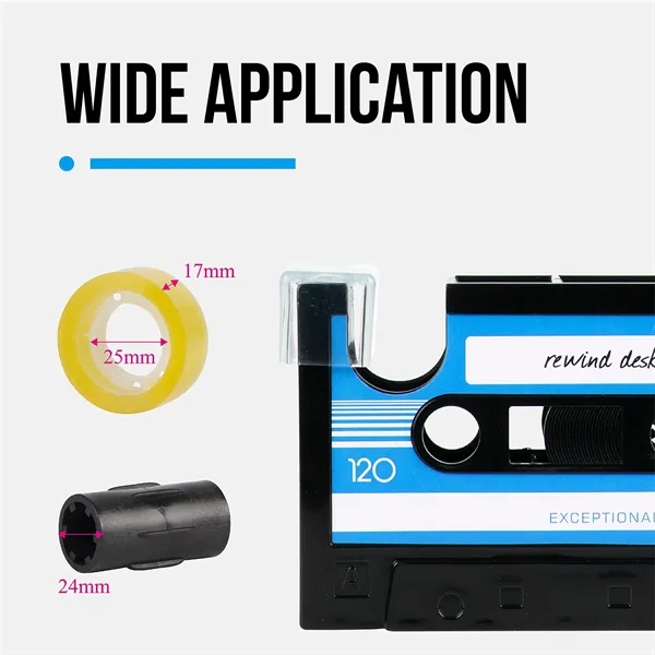 Blue color option for Cassette Tape Dispenser Pen Holder