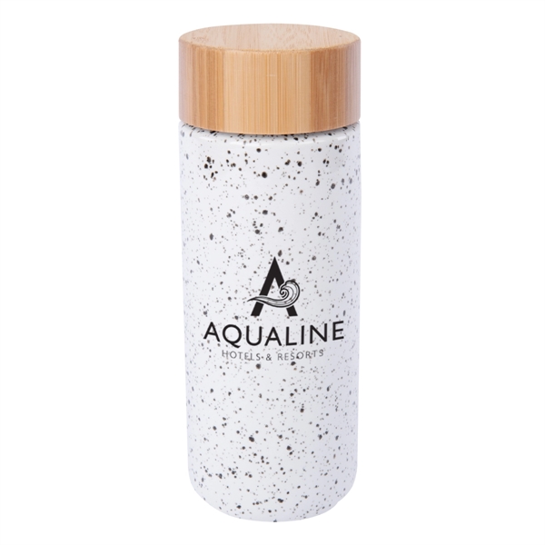 White color option for 10 Oz. Speckled Ceramic Tumbler