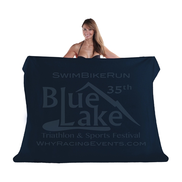 Navy color option for Premium, 50 X 60, Fleece Blanket
