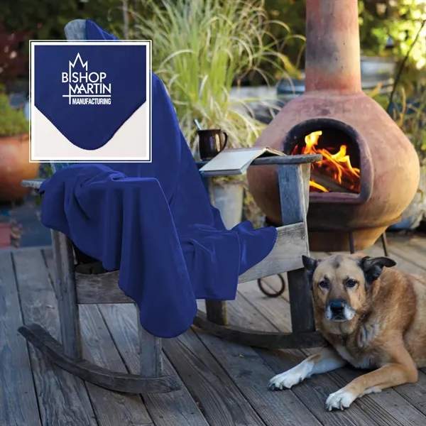 Royal Blue color option for Fleece Throw