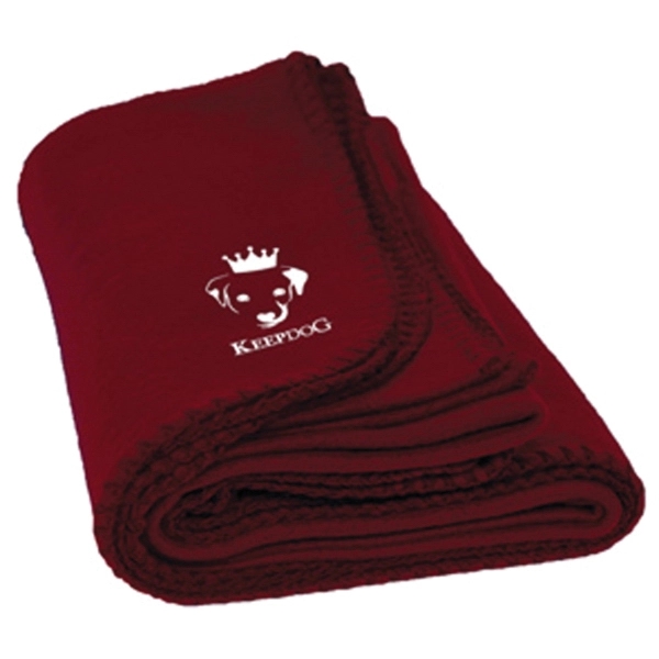 Burgundy color option for Fleece Pet Blanket