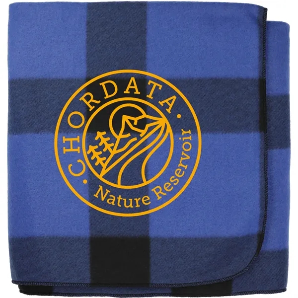 Blue/Black (Blbk) color option for Buffalo Plaid Fleece Blanket