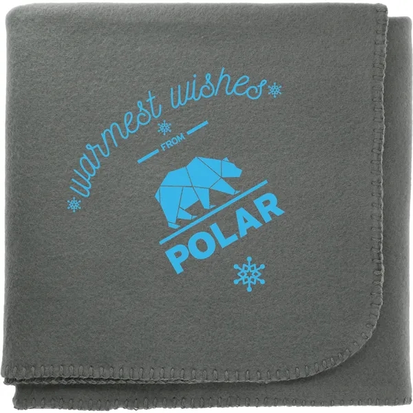 Gray (Gy) color option for 100% Recycled Pet Fleece Blanket