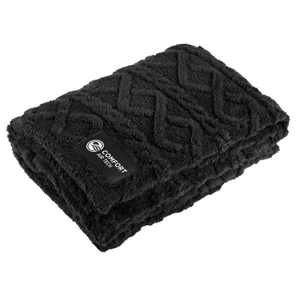 Black color option for Rpet Sherpa Fleece Blanket