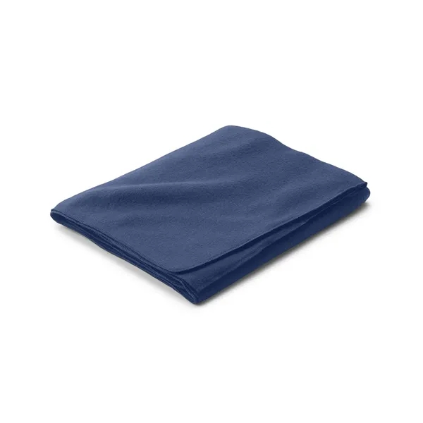 Blue-Navy color option for Budget Fleece Blanket