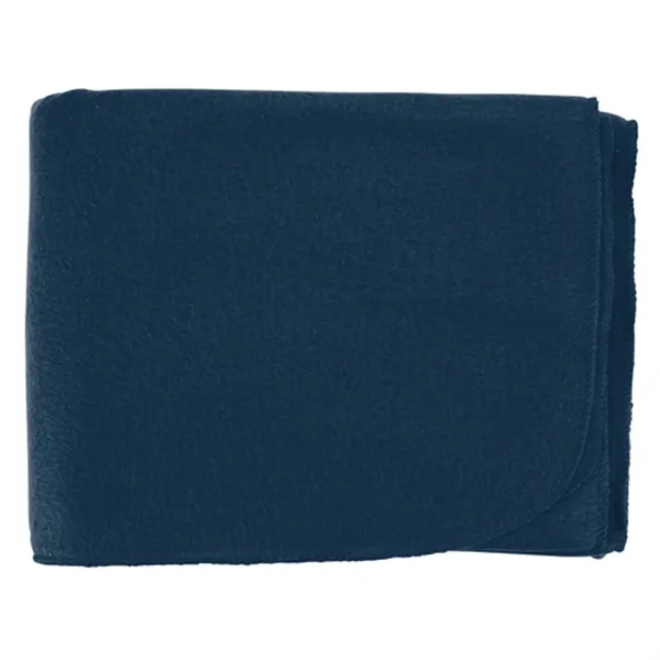 Navy color option for 100% Recycled Pet Economy Fleece Blanket