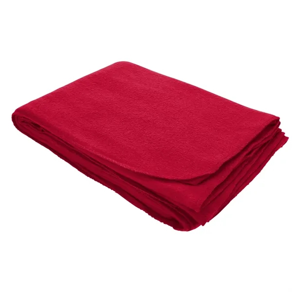 Red color option for 100% Recycled Pet Economy Fleece Blanket