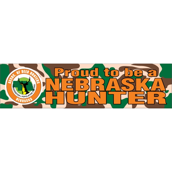 White color option for 11.5" X 3" Bumper Sticker 4 Cp