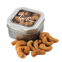 Tin With Window Lid And Cashews