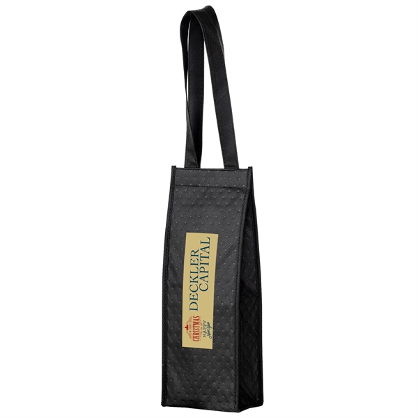 Black color option for Insulated Wine Bag: 1 Bottle
