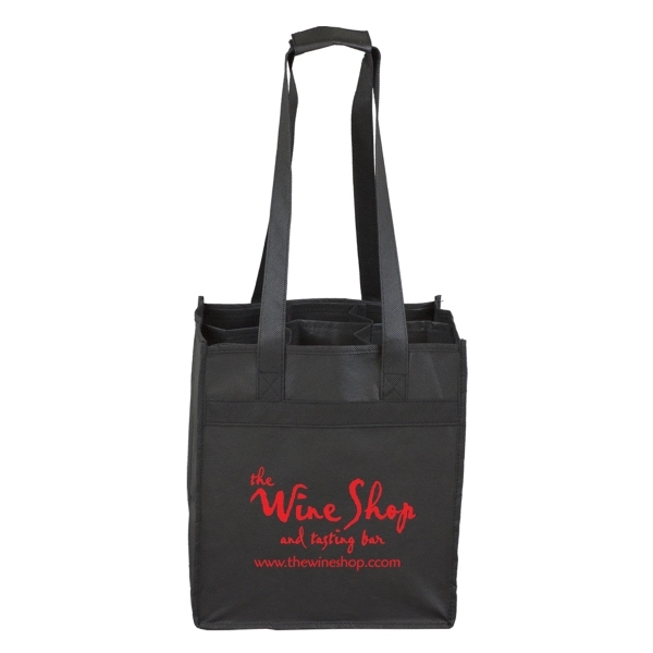 Black color option for The Sonoma 6 Bottle Wine Tote Bag