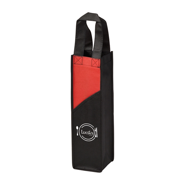 Red color option for Sedona Non Woven Wine Tote