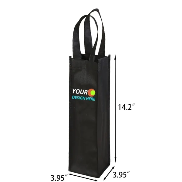 Black color option for Non Woven Wine Tote Bag