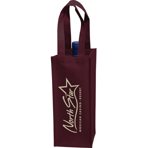 Main photo of Wine Tote   1 Bottle Bag   Screen Print