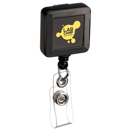 Solid Black color option for Square Badge Holder