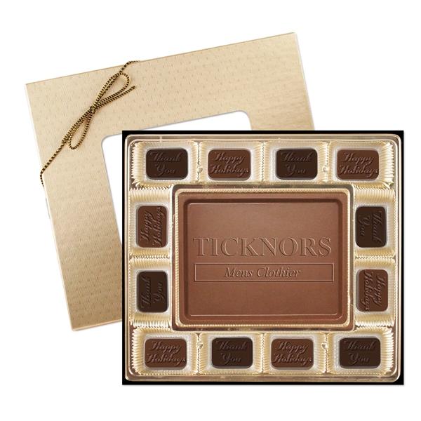 Gold color option for Custom Chocolate Gift Box