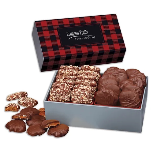 Main photo of Toffee & Turtles In Gift Box With Red & Black Plaid Sleeve