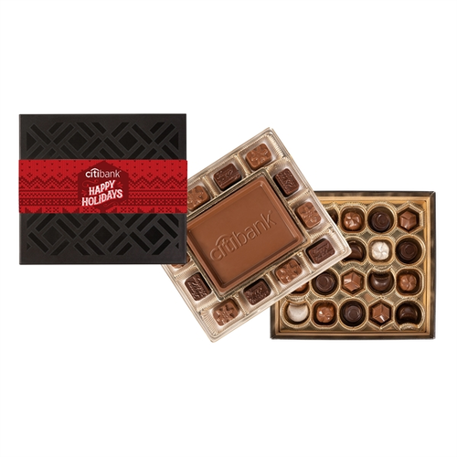 Main photo of Medium Deluxe Chocolate Gift Box W/Full Color Band