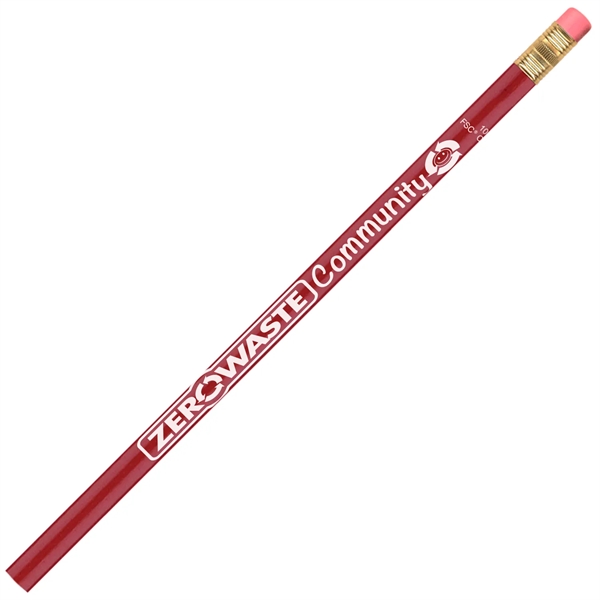 Red color option for Fsc Round Workhorse Pencil Special