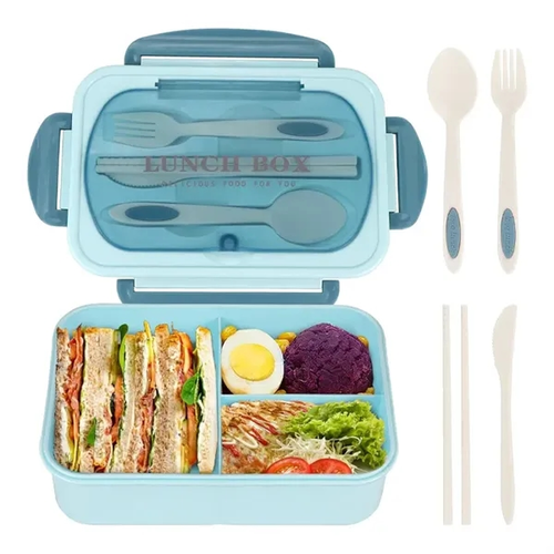 Main photo of Leakproof Lunch Box With Utensils Bento Box For Kids Adults