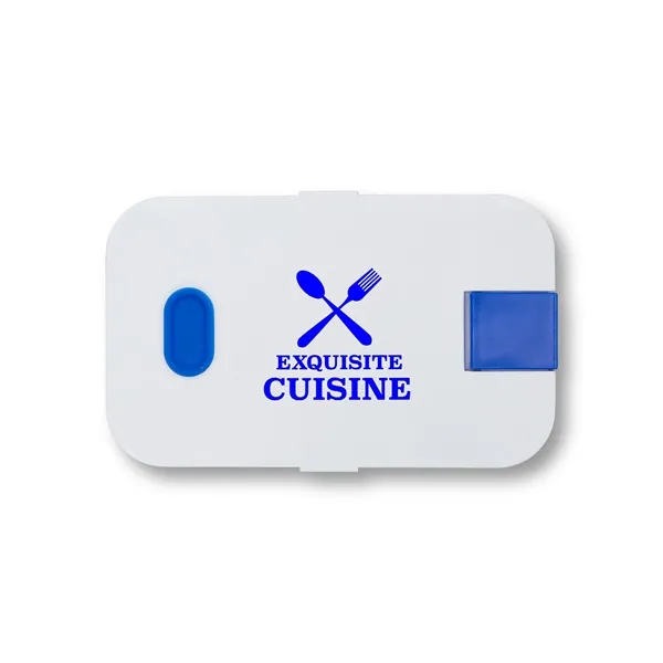 White-Blue-Reflex color option for Bento Style Lunch Box