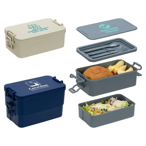 Main photo of Canteen Stackable Lunch Box With Utensils