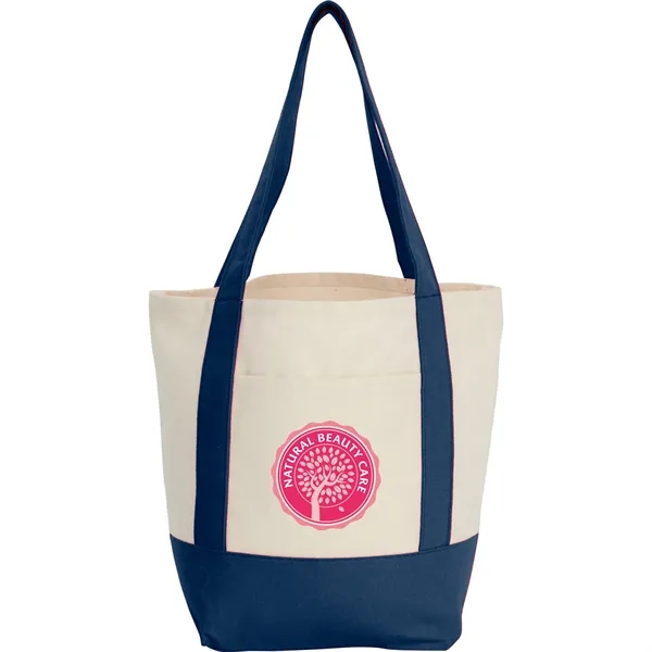 Navy (Ny) color option for Mini Recycled 8oz Cotton Canvas Tote