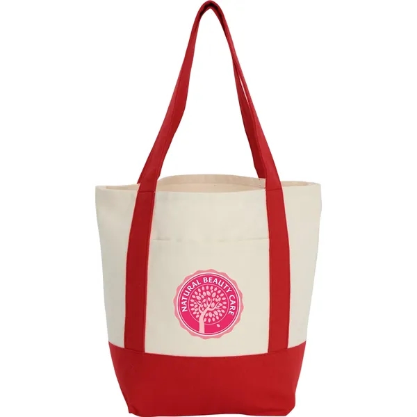 Red (Rd) color option for Mini Recycled 8oz Cotton Canvas Tote