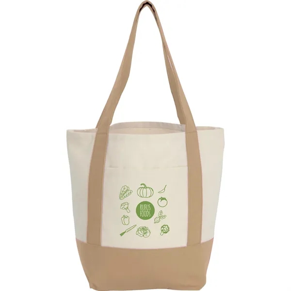 Tan (Tn) color option for Mini Recycled 8oz Cotton Canvas Tote