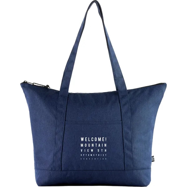 Navy (Ny) color option for Vila Recycled Zippered Tote