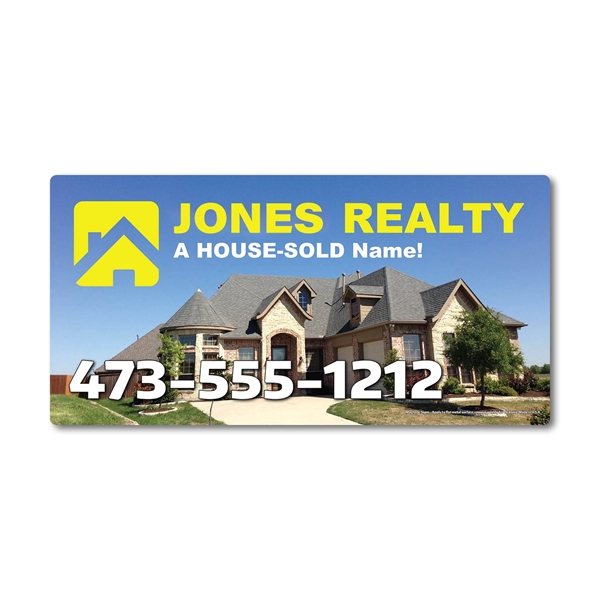 White color option for Outdoor Jumbo Car Magnet