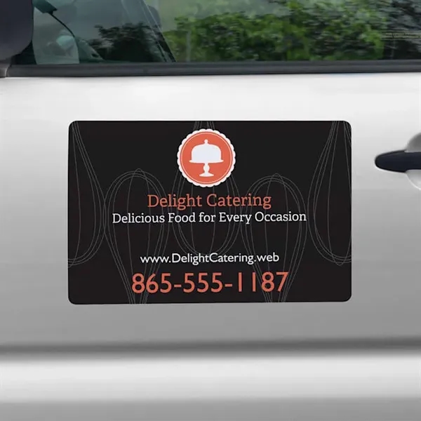 Custom color option for Durable Waterproof High Resolution Vehicle Magnet   10" X 6"