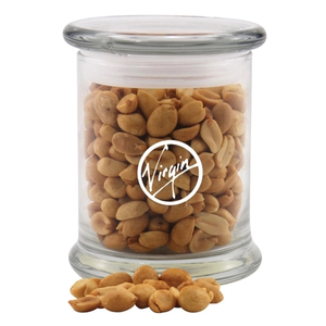 Photo of Peanuts In A Large Round Glass Jar With Lid