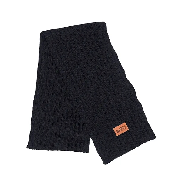 Black color option for Leeman Rib Knit Scarf