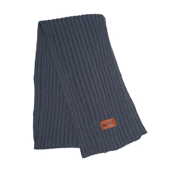 Gray color option for Leeman Rib Knit Scarf