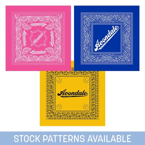 Athletic Gold color option for Solid Colored Bandana W/ Screen Print