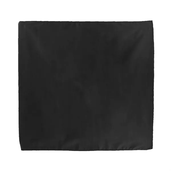 Black color option for Solid Colored Bandana W/ Screen Print
