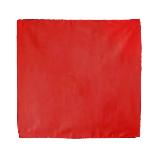 Red color option for Solid Colored Bandana W/ Screen Print