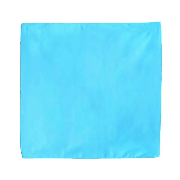 Turquoise color option for Solid Colored Bandana W/ Screen Print