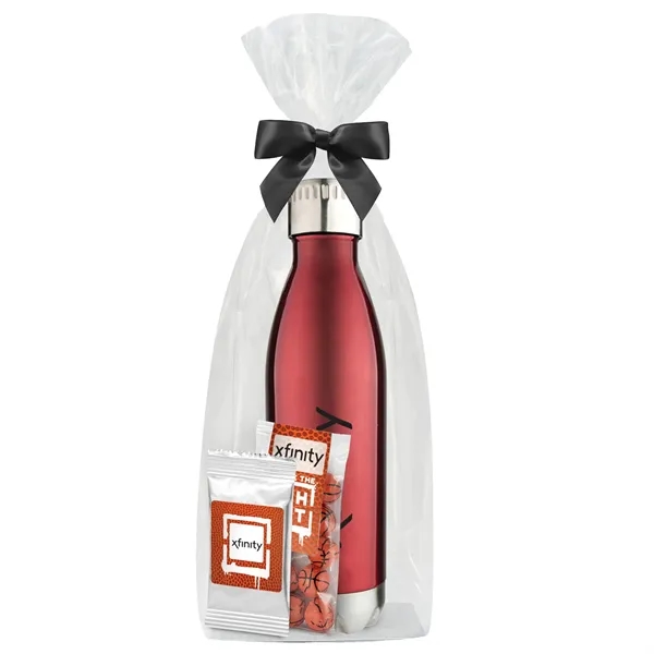 Red color option for Water Bottle, Chocolate Basketballs, & Gatorade® Drink Pack